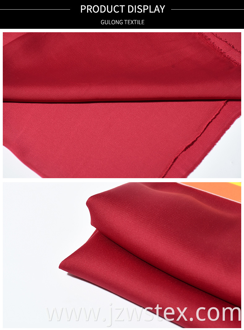 Semi-recycled glossy fabrics satin chiffon clothes fabric